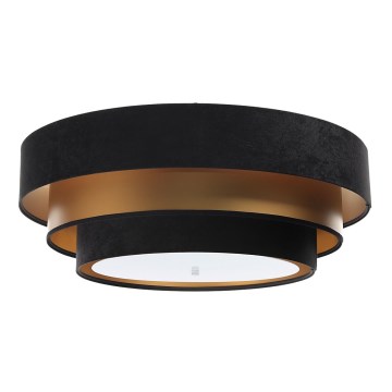 Taklampa TRINITI 2xE27/60W/230V svart/guld
