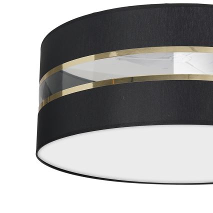 Taklampa  ULTIMO 2xE27/60W/230V svart