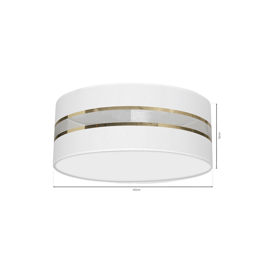 Taklampa  ULTIMO 2xE27/60W/230V vit 