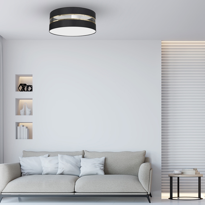 Taklampa  ULTIMO 3xE27/60W/230V svart