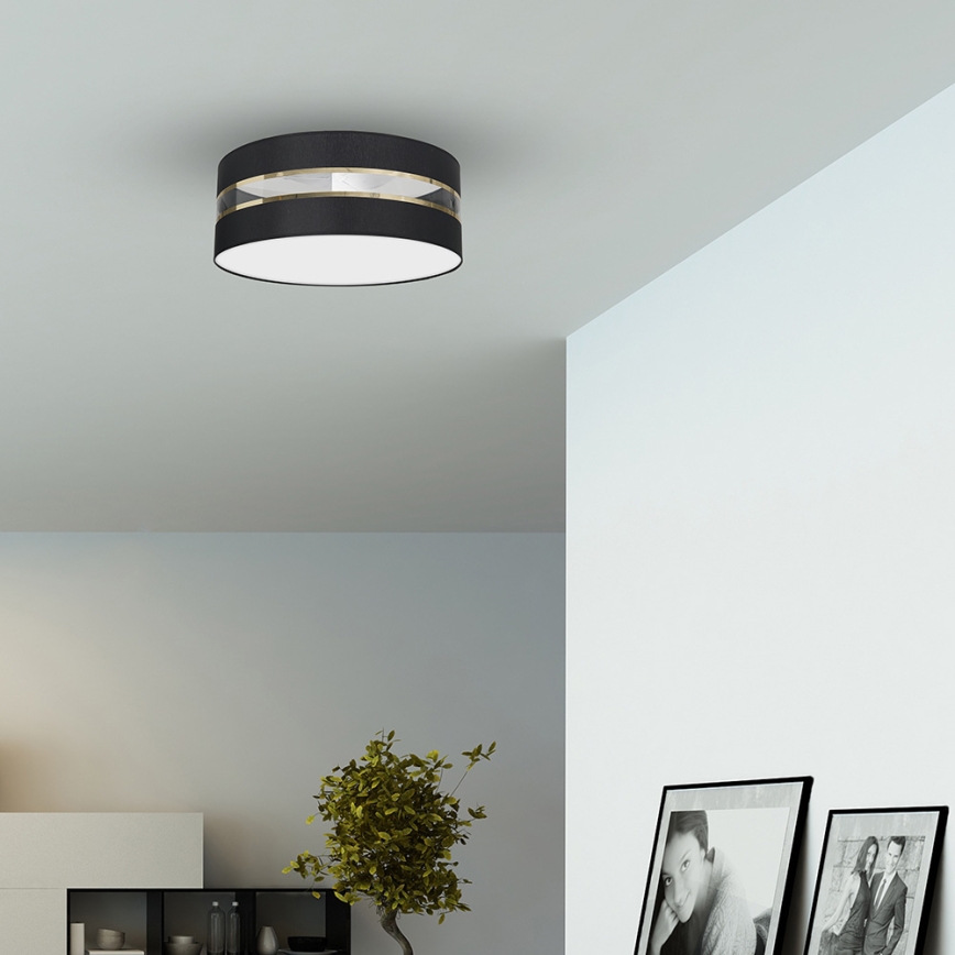 Taklampa  ULTIMO 3xE27/60W/230V svart