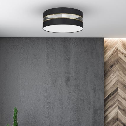 Taklampa  ULTIMO 3xE27/60W/230V svart