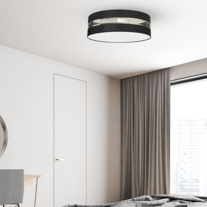 Taklampa  ULTIMO 3xE27/60W/230V svart