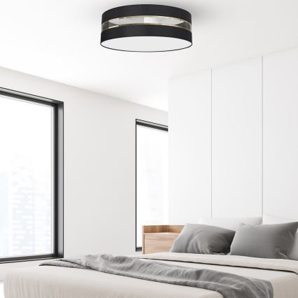 Taklampa  ULTIMO 3xE27/60W/230V svart