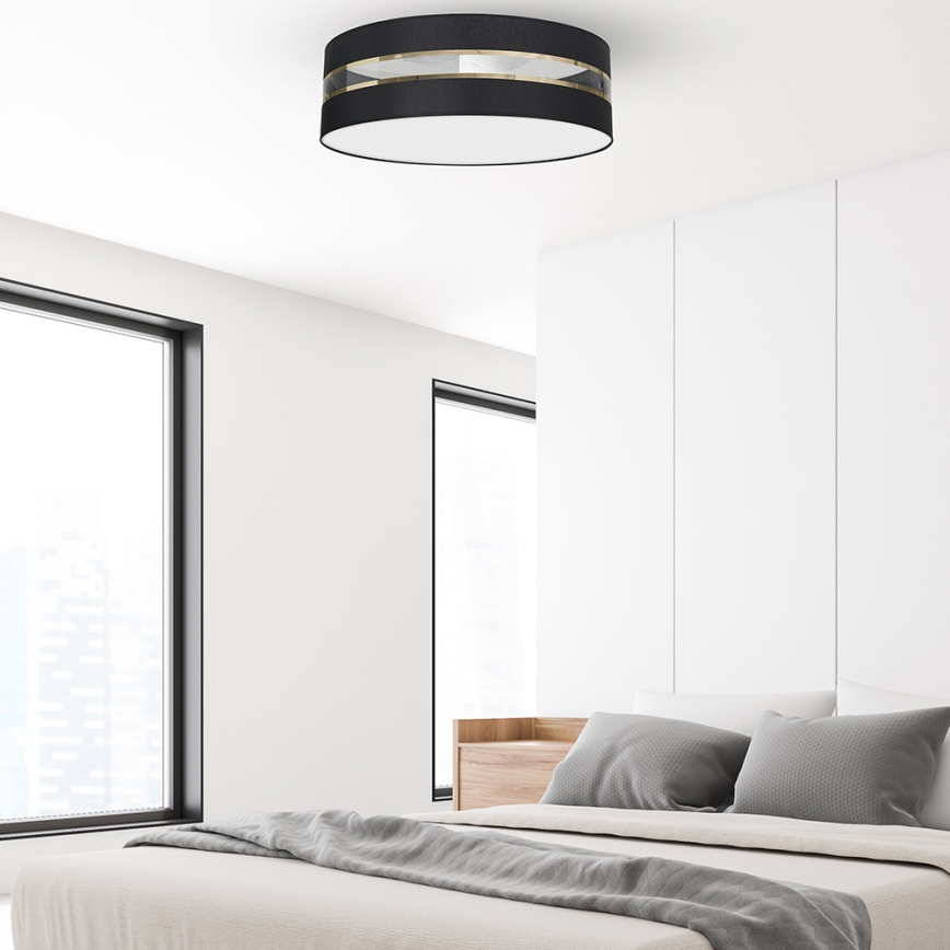 Taklampa  ULTIMO 3xE27/60W/230V svart