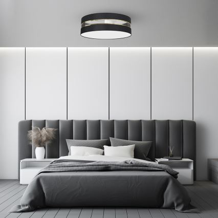 Taklampa  ULTIMO 3xE27/60W/230V svart