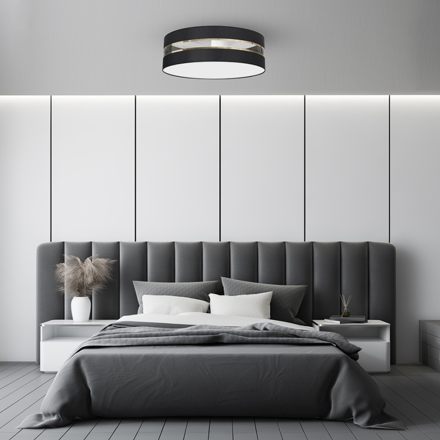 Taklampa  ULTIMO 3xE27/60W/230V svart
