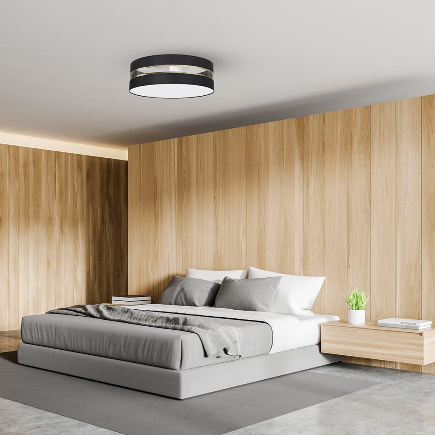 Taklampa  ULTIMO 3xE27/60W/230V svart