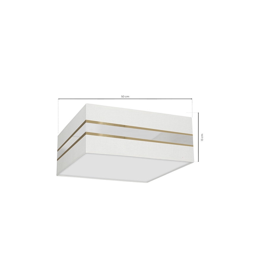 Taklampa  ULTIMO 3xE27/60W/230V vit 