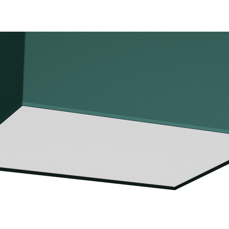 Taklampa  VERDE 3xE27/60W/230V 50x50 cm grön