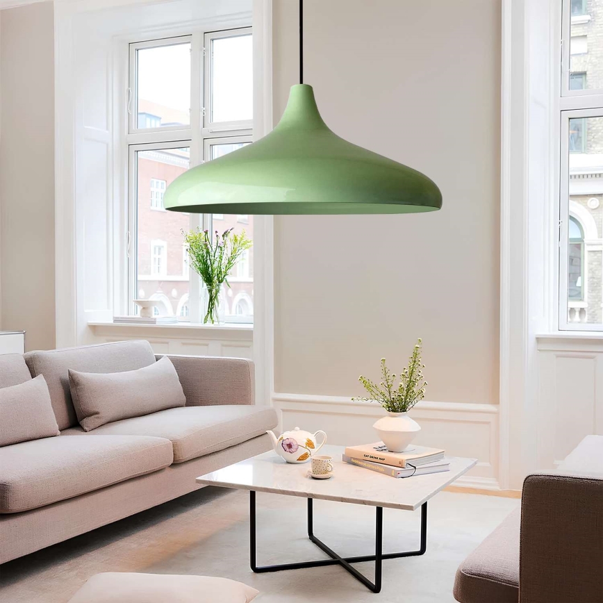 Taklampa VULCANO 1xE27/40W/230V grön