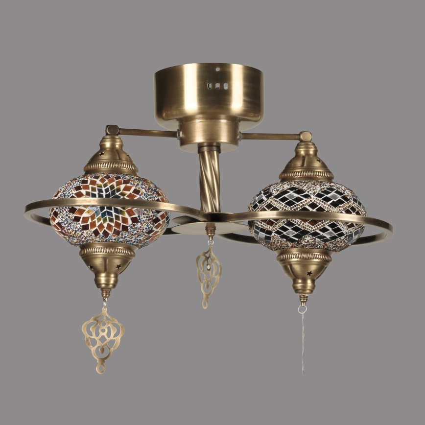 Taklampa YENI 1xE27/40W/230V brons