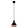 Taklampa YILDO 1xE27/40W/230V svart/koppar