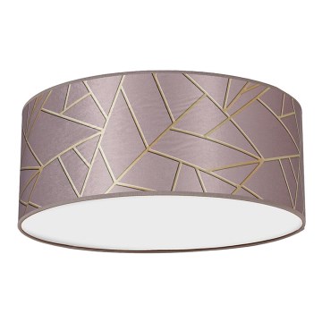 Taklampa  ZIGGY 2xE27/60W/230V rosa /gold
