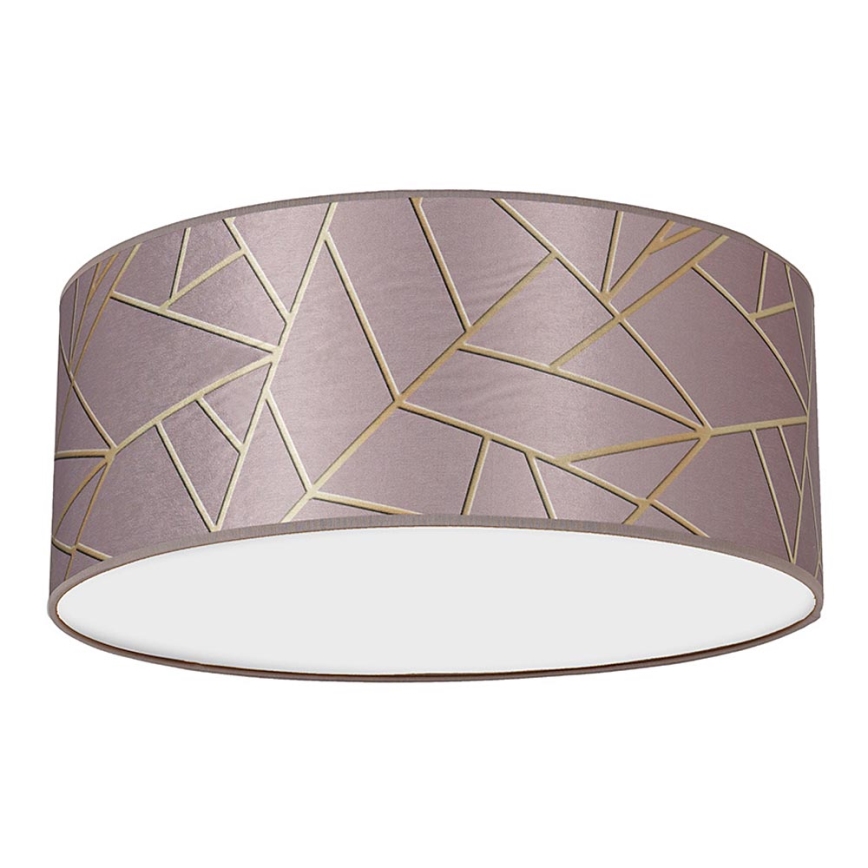 Taklampa  ZIGGY 2xE27/60W/230V rosa /gold