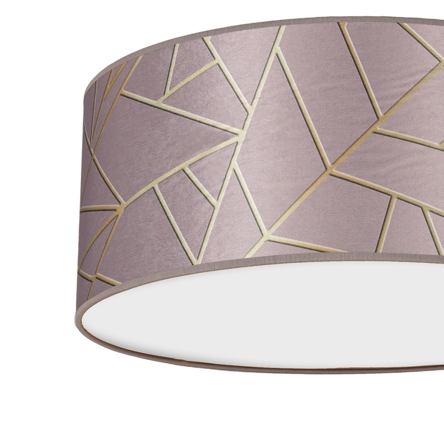 Taklampa  ZIGGY 2xE27/60W/230V rosa /gold