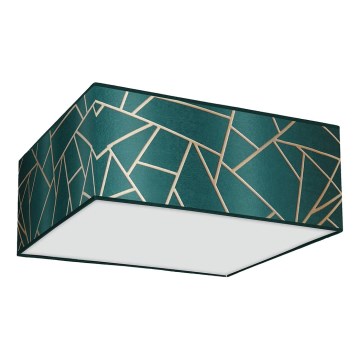 Taklampa  ZIGGY 3xE27/60W/230V grön/gold