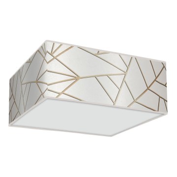Taklampa  ZIGGY 3xE27/60W/230V vit /gold