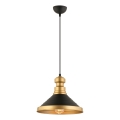Taklampan MONZA 1xE27/40W/230V, 30 cm svart/guld