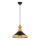 Taklampan MONZA 1xE27/40W/230V, 30 cm svart/guld
