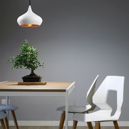 Taklampe DODO 1xE27/40W/230V, vit
