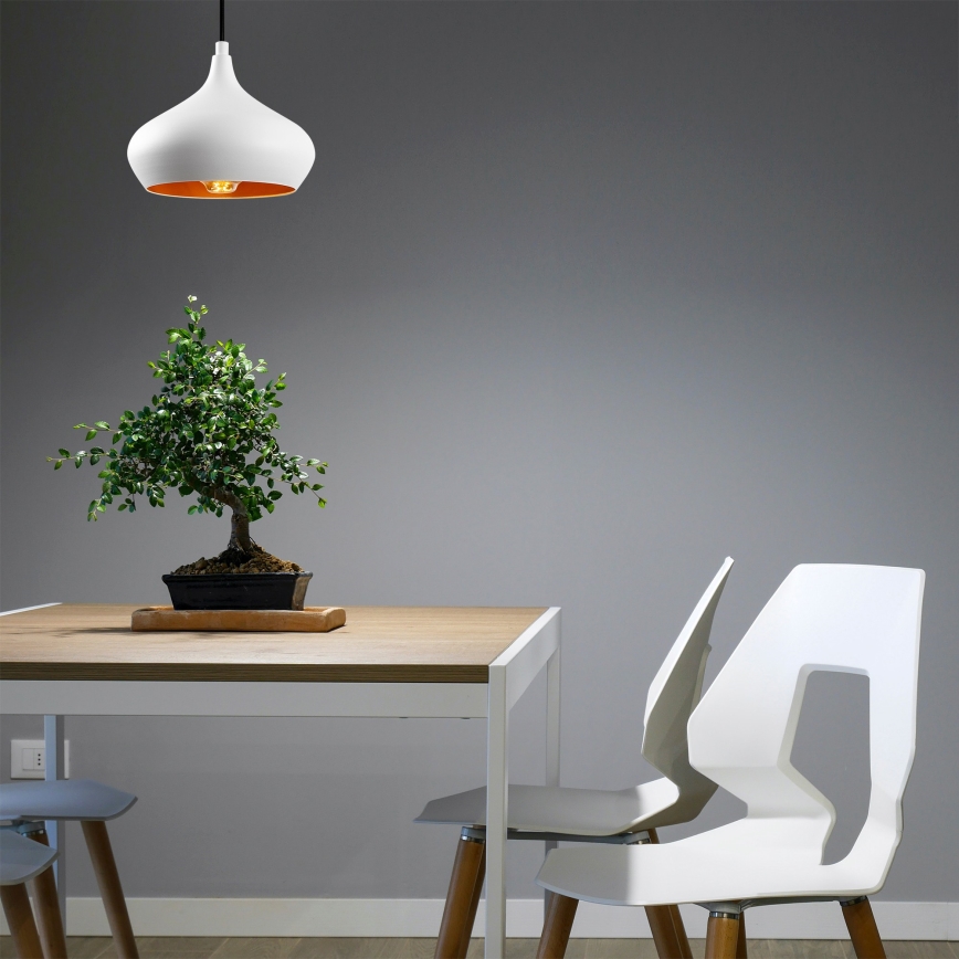 Taklampe DODO 1xE27/40W/230V, vit