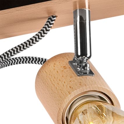 Takmonterad taklampa GUSTAVO 3xE27/60W/230V bok