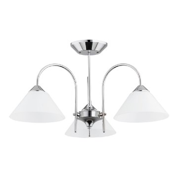Takmonterad lampa TAPER 3xE27/15W/230V polerad krom
