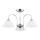 Takmonterad lampa TAPER 3xE27/15W/230V polerad krom