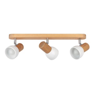 Takmonterad spotlight NEL 3xE27/15W/230V furu