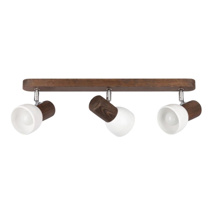 Takmonterad spotlight NEL 3xE27/15W/230V furu