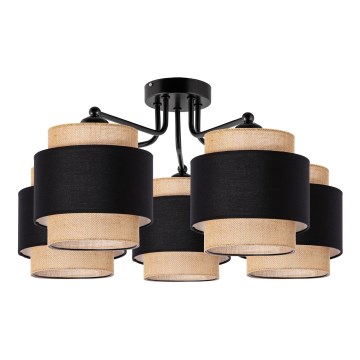 Takmonterad taklampa 5xE27/60W/230V beige