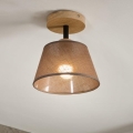 Takmonterad taklampa ANTONIO 1xE14/40W/230V brun/ek