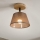 Takmonterad taklampa ANTONIO 1xE14/40W/230V brun/ek