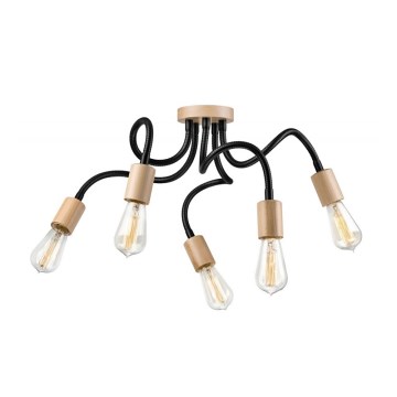 Takmonterad taklampa CAMERON 5xE27/60W/230V bok