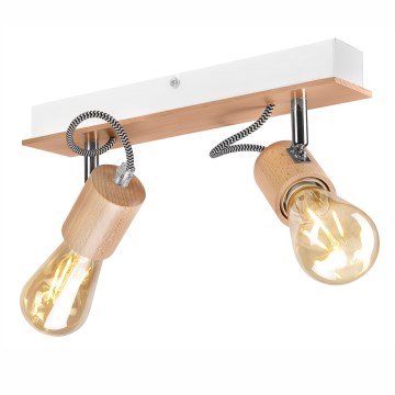 Takmonterad taklampa GUSTAVO 2xE27/60W/230V bok