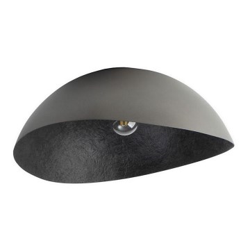 Takmonterad taklampa SOLARIS 1xE27/60W/230V Ø 33 cm silver/svart