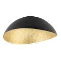 Takmonterad taklampa SOLARIS 1xE27/60W/230V Ø 33 cm svart/guld