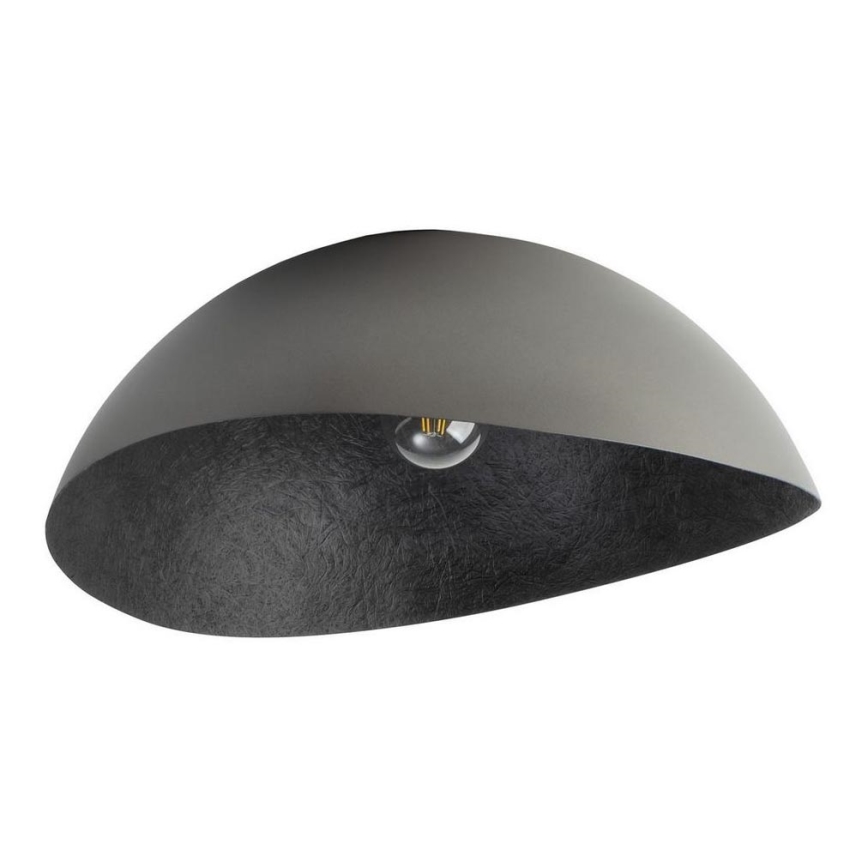 Takmonterad taklampa SOLARIS 1xE27/60W/230V Ø 48 cm silver/svart
