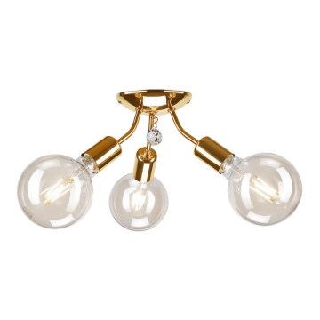 Takmonterad taklampa VIGGO 3xE27/60W/230V guld