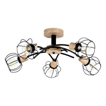 Takmonterad taklampa VIVIANE 5xE27/60W/230V ek