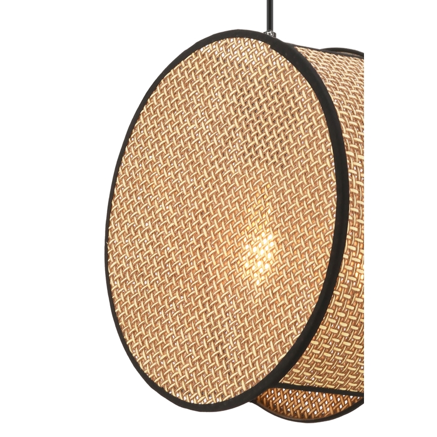 Takpendel BIG DRUM 1xE27/60W/230V brun/svart