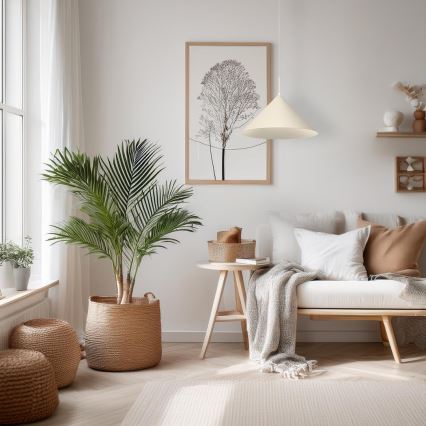 Takpendel CAPITAL 1xGX53/15W/230V Ø 46 cm krämvit