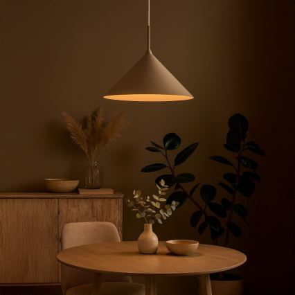 Takpendel CAPITAL 1xGX53/15W/230V Ø 46 cm taupe