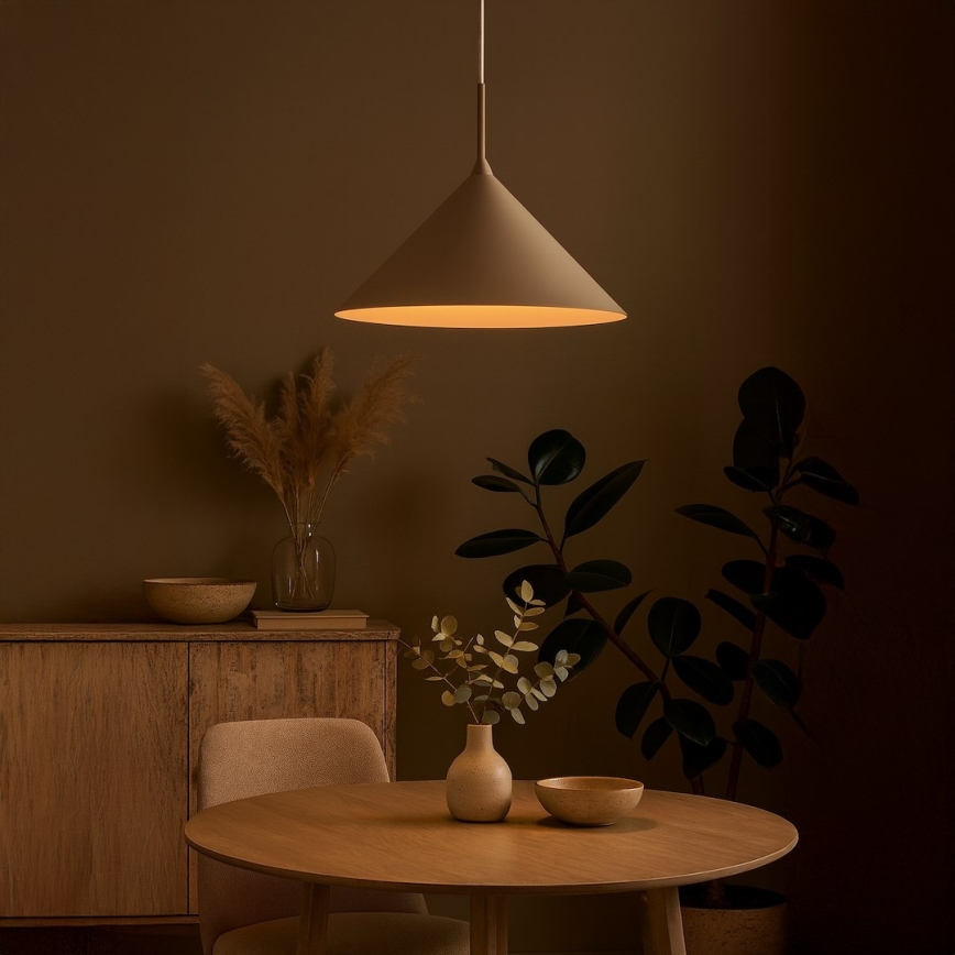 Takpendel CAPITAL 1xGX53/15W/230V Ø 46 cm taupe