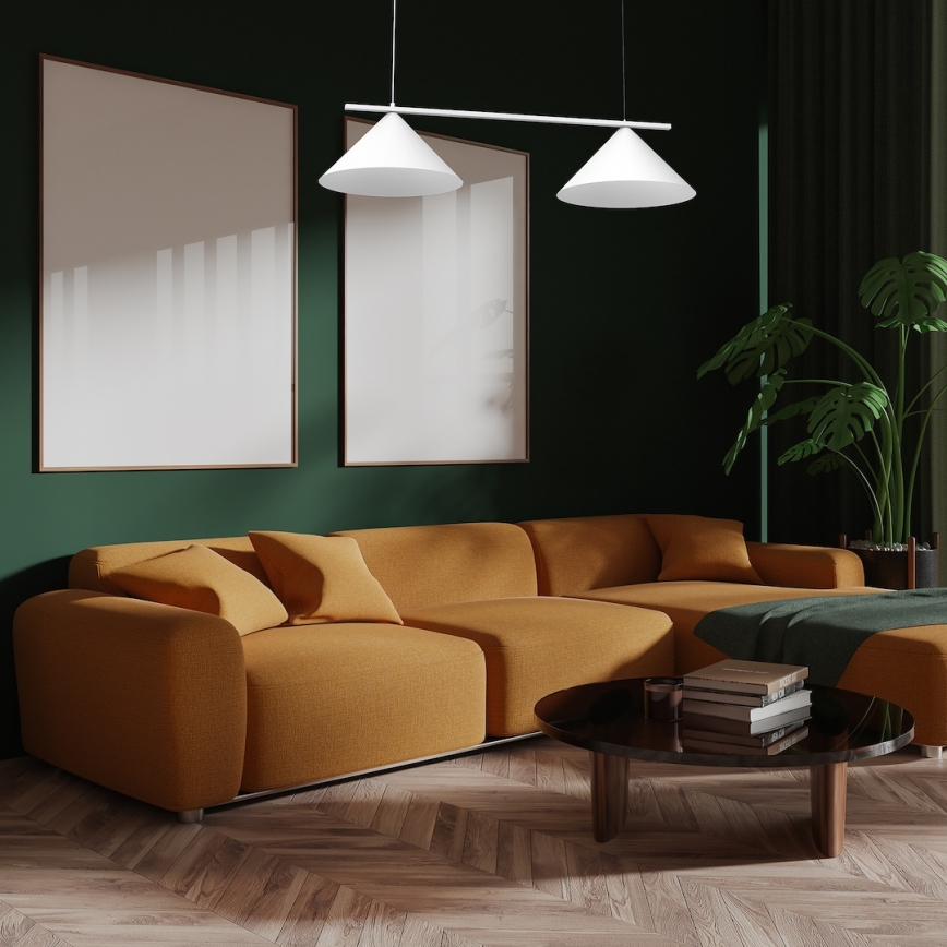 Takpendel CAPITAL 2xGX53/15W/230V vit