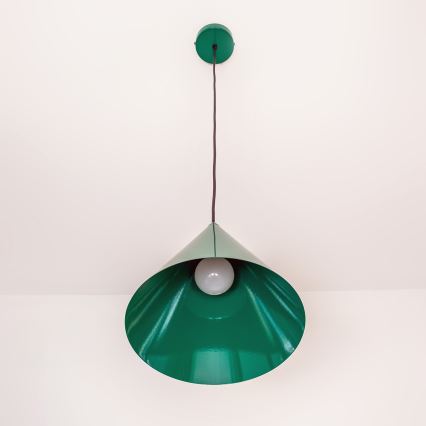 Takpendel ETNA II med sladd, 1x E27/15W/230V, Ø 25 cm, grön