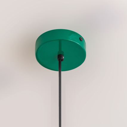 Takpendel ETNA II med sladd, 1x E27/15W/230V, Ø 25 cm, grön