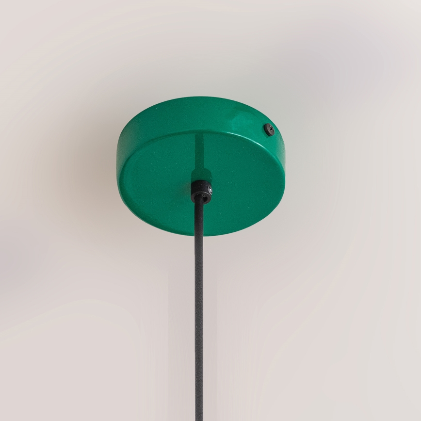 Takpendel ETNA II med sladd, 1x E27/15W/230V, Ø 25 cm, grön
