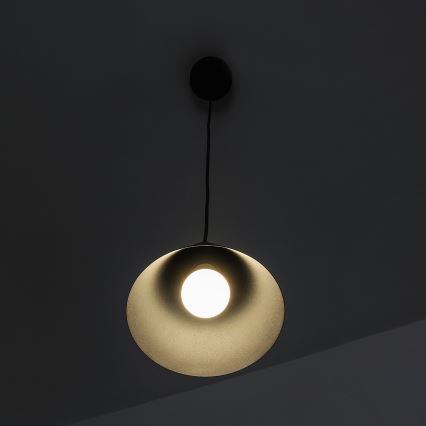 Takpendel ETNA II med sladd 1xE27/15W/230V Ø 18,5 cm svart